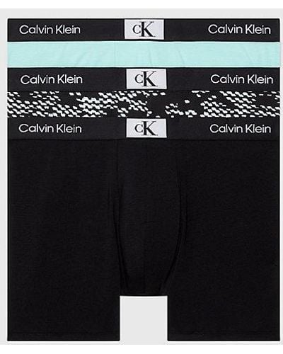 Calvin Klein 3-pack Boxers Lang - Ck96 - Zwart