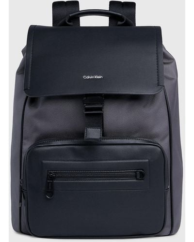 Calvin Klein Flap Backpack - Blue