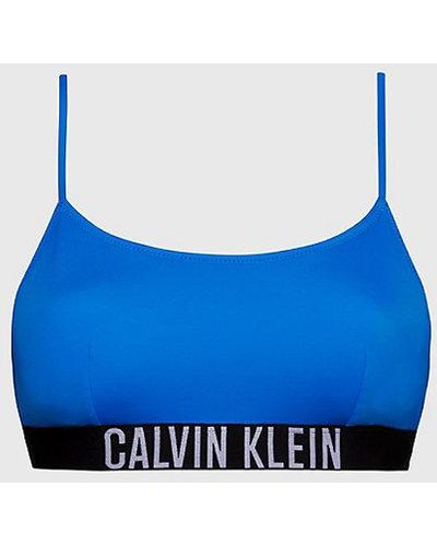 Calvin Klein Bralette Bikini-Top - Intense Power - Blau