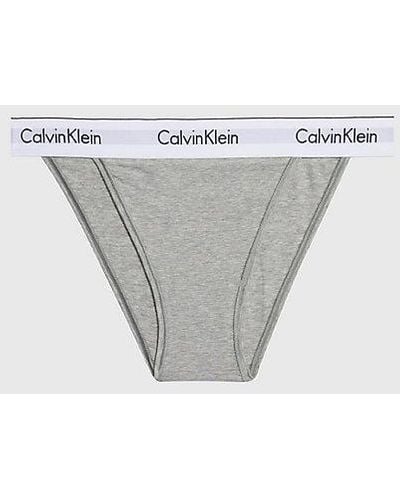 Calvin Klein Tanga - Modern Cotton - Gris