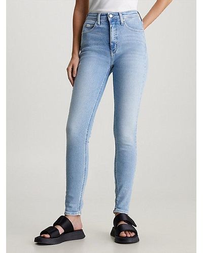 Calvin Klein High Rise Skinny Jeans - Azul