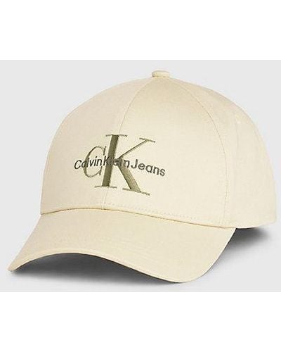 Calvin Klein Gorra de sarga con logo - Amarillo