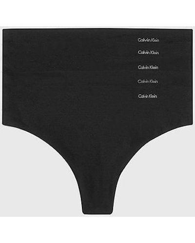 Calvin Klein 5-pack Strings - Invisibles - Zwart