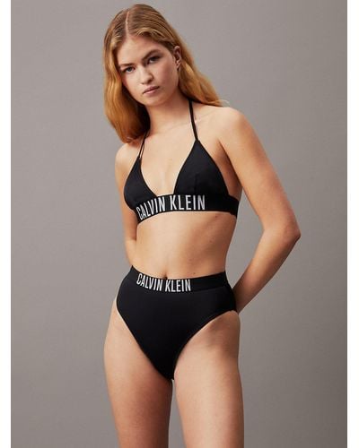 Calvin Klein Bas de bikini taille haute - Intense Power - Noir
