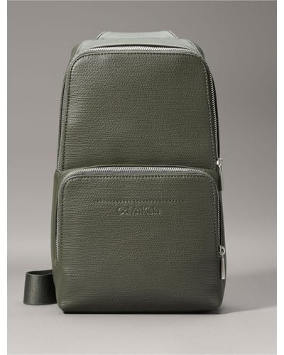 Calvin Klein Refined Sling Bag - Green