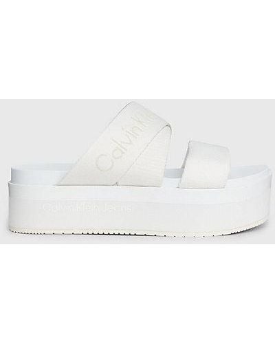 Calvin Klein Sandalias con plataforma - Blanco