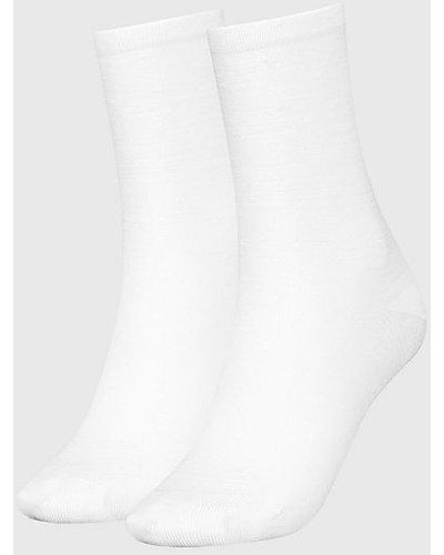 Calvin Klein Pack de 2 pares de calcetines de deporte - Blanco