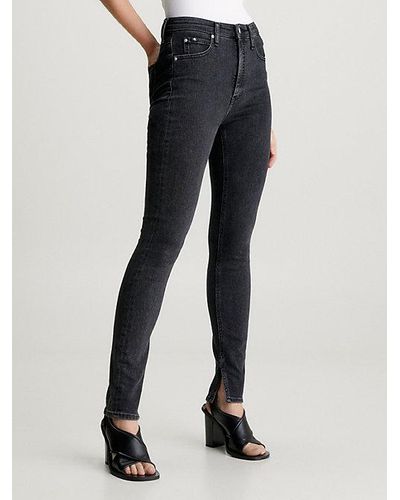 Calvin Klein High Rise Skinny Jeans - Zwart