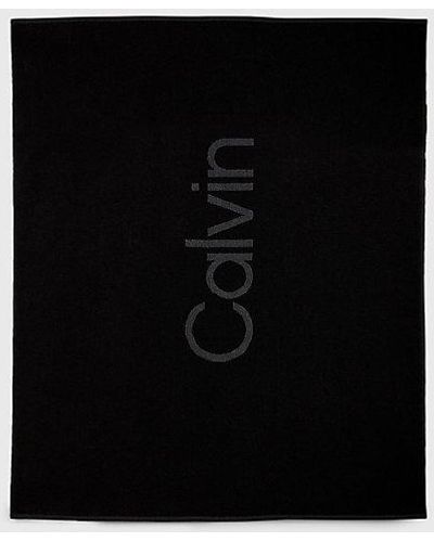 Calvin Klein Strandhanddoek - Zwart