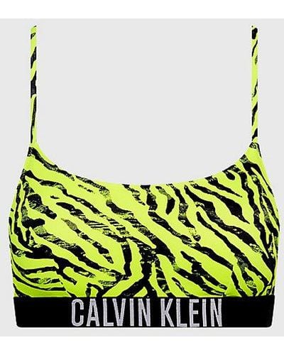 Calvin Klein Bralette Bikini-Top - Intense Power - Grün