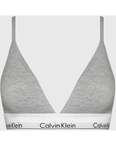 Calvin Klein Soutien-gorge triangle - Modern Cotton - Gris