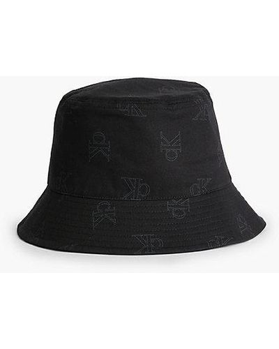 Calvin Klein Bucket Hat aus Bio-Baumwolle - Schwarz