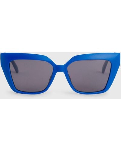 Calvin Klein Butterfly Sunglasses Ckj22639s - Blue