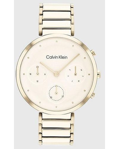 Calvin Klein Horloge - Minimalistic T-bar - Naturel