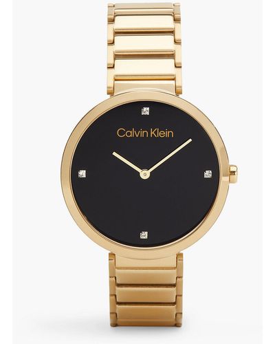 Calvin Klein Watch - Minimalistic T Bar - - Gold - Women - One Size - Métallisé