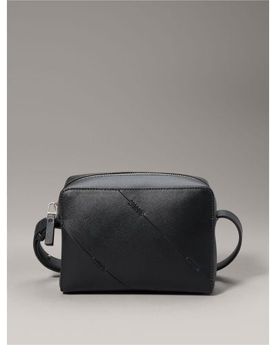 Calvin Klein Paneled Camera Bag - Gray