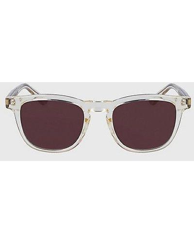 Calvin Klein Gafas de sol rectangulares CK23505S - Morado