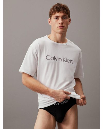 Calvin Klein Haut de pyjama - Pure - Blanc