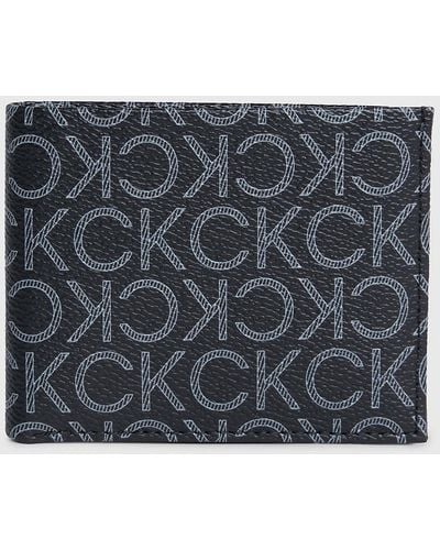 Calvin Klein Logo Rfid Slimfold Wallet - Grey
