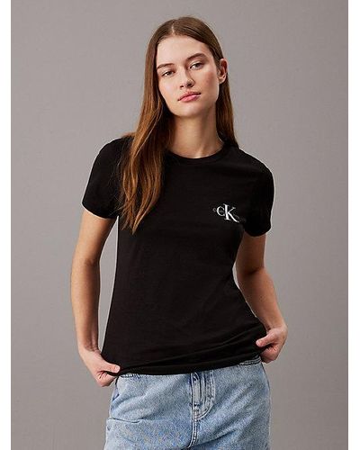 Calvin Klein 2-pack Slim T-shirts - Zwart