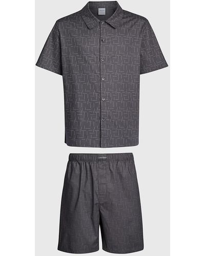Calvin Klein Shorts Pyjama Set - Pure - Grey