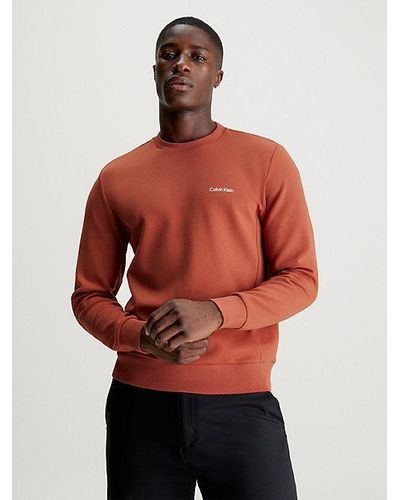 Calvin Klein Katoenen Sweatshirt - Rood