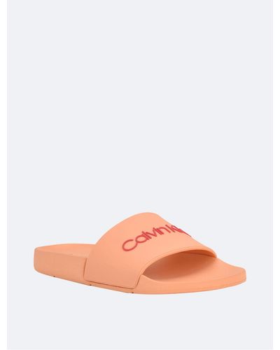 Calvin Klein Andies Slides - Pink