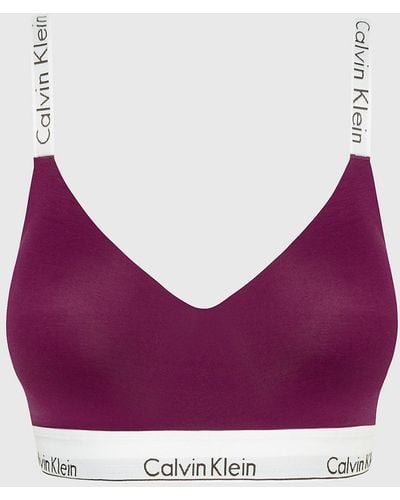 Calvin Klein Full Cup Bralette - Modern Cotton - Purple