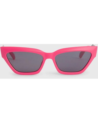 Calvin Klein Cat Eye Sunglasses Ckj22640s - Pink