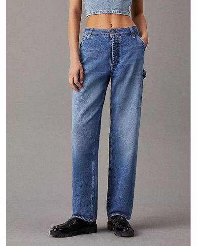 Calvin Klein 90's Straight Carpenter Jeans - Blau