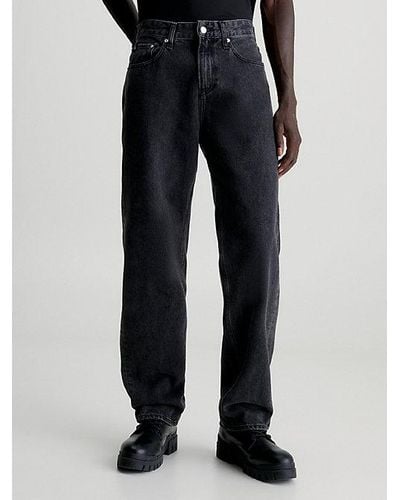 Calvin Klein 90's Straight Jeans - Schwarz