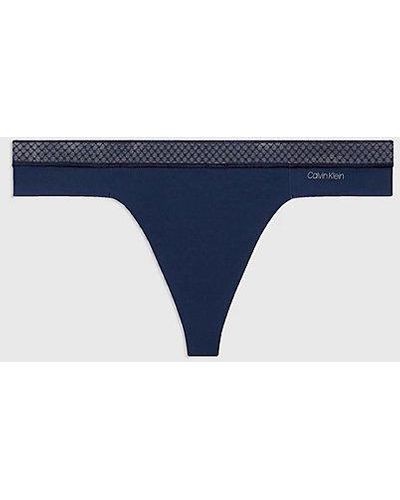 Calvin Klein String - Seductive Comfort - Blauw