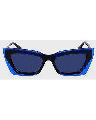 Calvin Klein Gafas de sol ojo de gato CKJ23656S - Azul