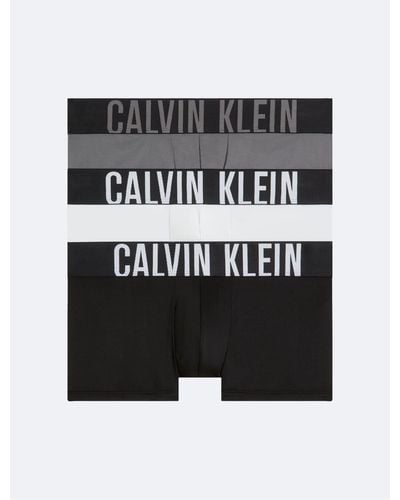 Calvin Klein Intense Power Micro 3-pack Low Rise Trunk - Black