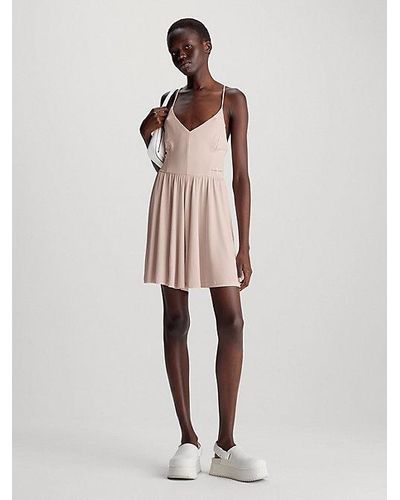 Calvin Klein Mono de punto modal suave - Rosa