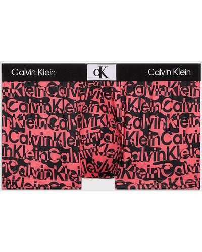 Calvin Klein Low Rise Trunks - Ck96 - Red