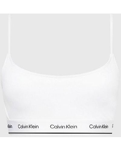 Calvin Klein Bralette Bikinitop - Ck Meta Legacy - Wit