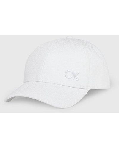 Calvin Klein Gorra de sarga con logo - Blanco