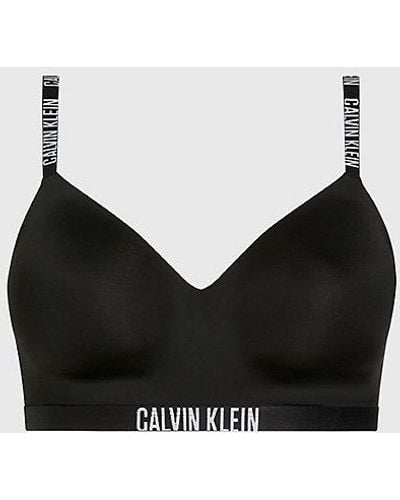Calvin Klein Grote Maat Bralette - Intense Power - Zwart
