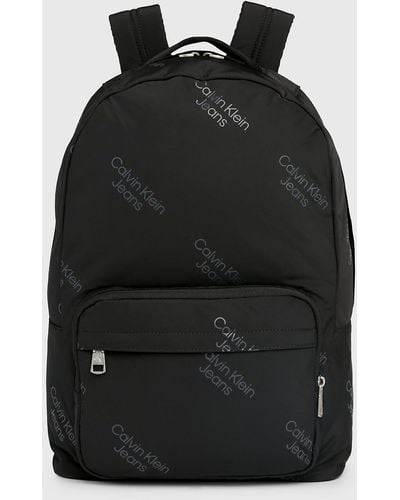 Calvin Klein Sac à dos rond avec logo - Noir