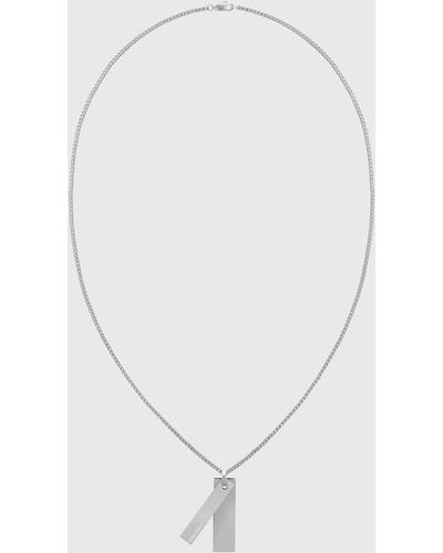 Calvin Klein Necklace - Architectural Lines - White
