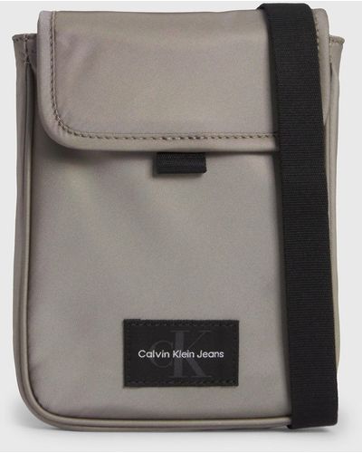 Calvin Klein Crossbody Phone Bag - Grey