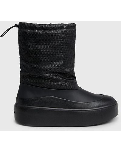 Calvin Klein Platform Snow Boots - Black