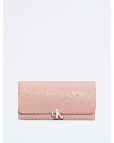 Calvin Klein Archive Long Fold Wallet - Pink