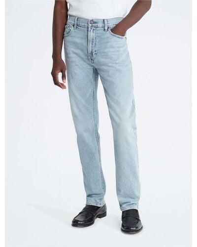Calvin Klein Slim Straight Fit Limelight Jeans - Blue