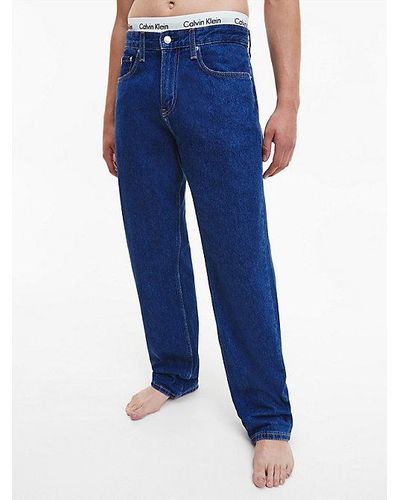 Calvin Klein 90's Straight Utility Jeans - Blau