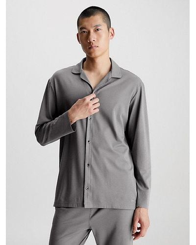 Calvin Klein Pyjama-Top - CK Black - Grau