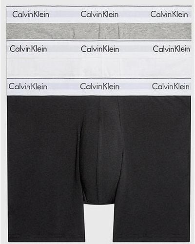 Calvin Klein 3 Pack Boxer Briefs - Modern Cotton - - Multi - Men - XL - Weiß