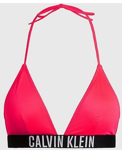 Calvin Klein Triangel Bikinitop - Intense Power - Rood