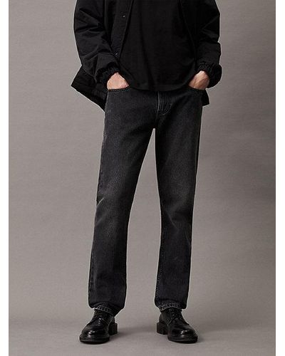 Calvin Klein Straight Jeans auténticos - Negro